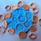 Autumn Mini Set of 8 – 3D Deboss Stamps & Matching Cookie Cutters