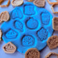 Autumn Mini Set of 8 – 3D Deboss Stamps & Matching Cookie Cutters