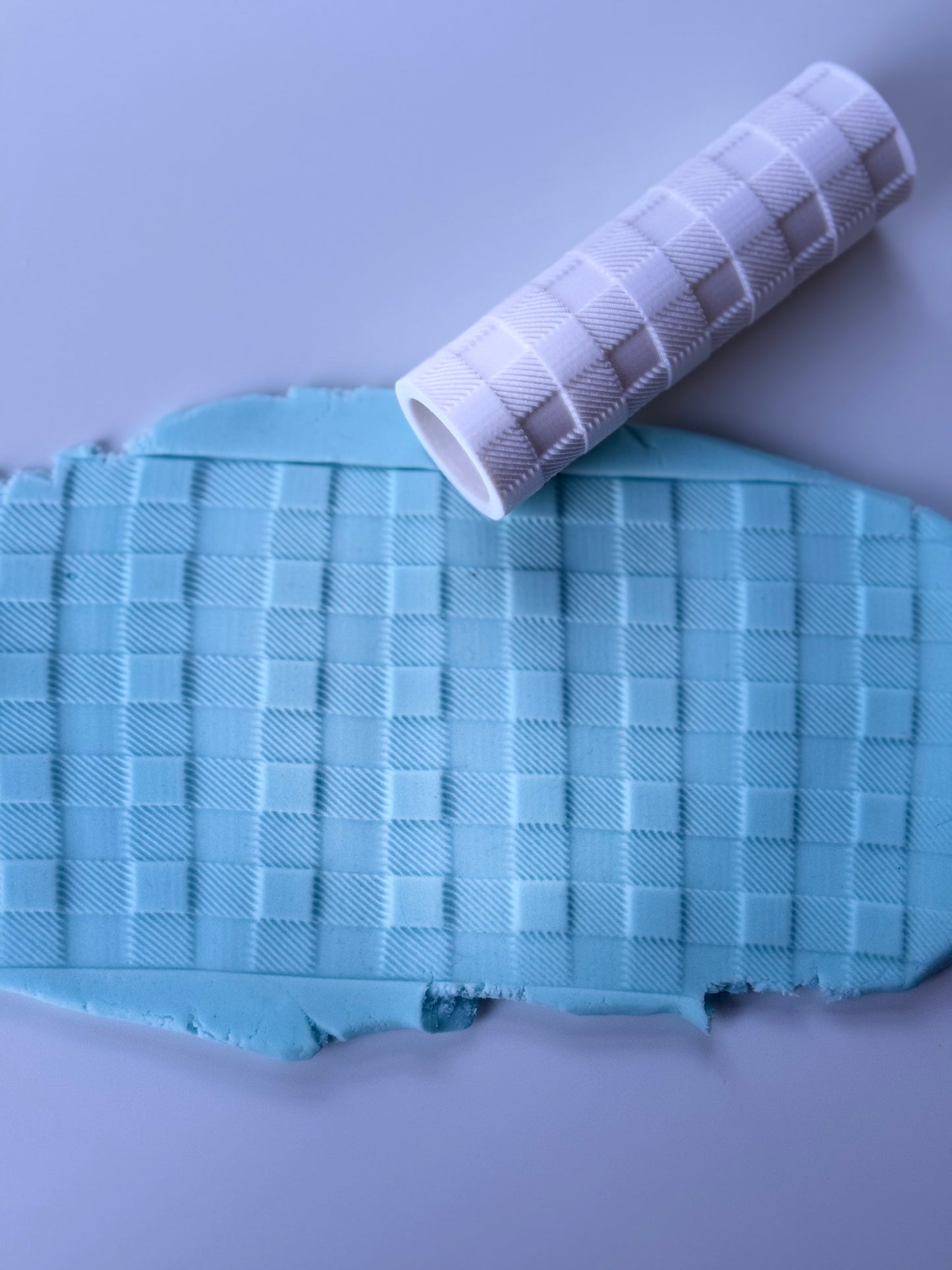 Fabric Textured roller - rolling pin - pattern - 0882_6
