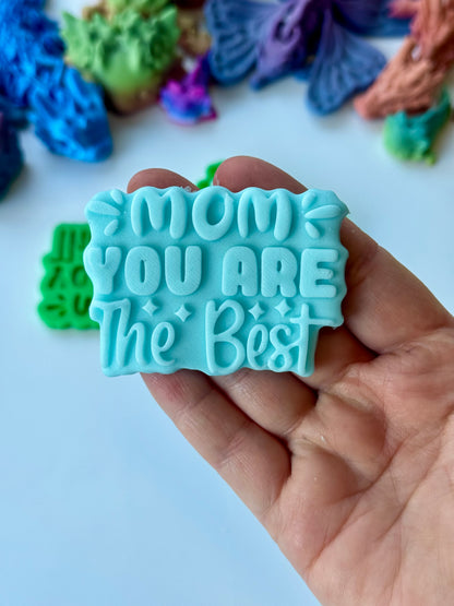 mom you are the best - 3d Deboss and cutter