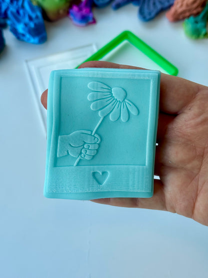 Mother’s Day flower frame deboss and cutter