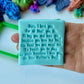 Mother’s Day - poem stamp and cutter