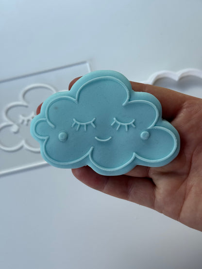 cute cloud - debossing + matching cutter - M1054