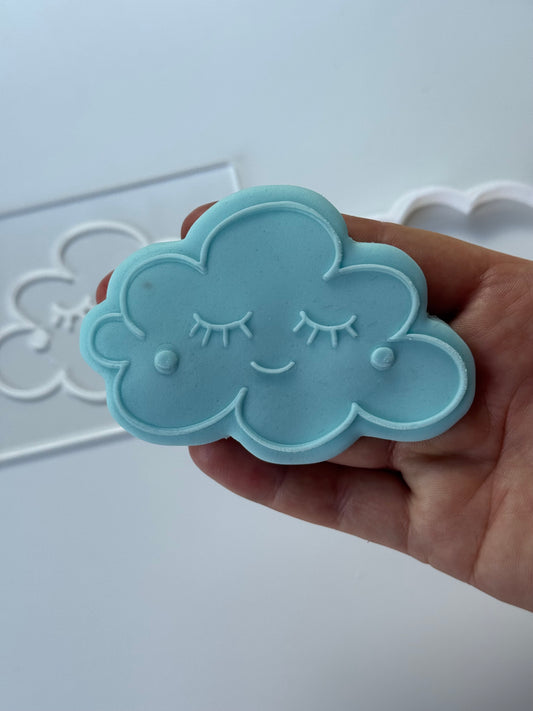 cute cloud - debossing + matching cutter - M1054