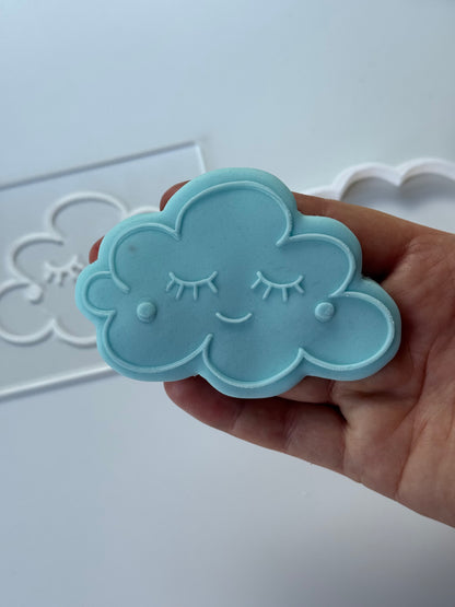 cute cloud - debossing + matching cutter - M1054