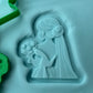 wedding girl with flowers - bride 3D deboss + matching cutter MS1032