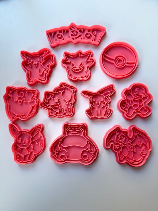 Pokemon Cookie Cutter Fondant Cake Decorating Mold gum paste pokemon go