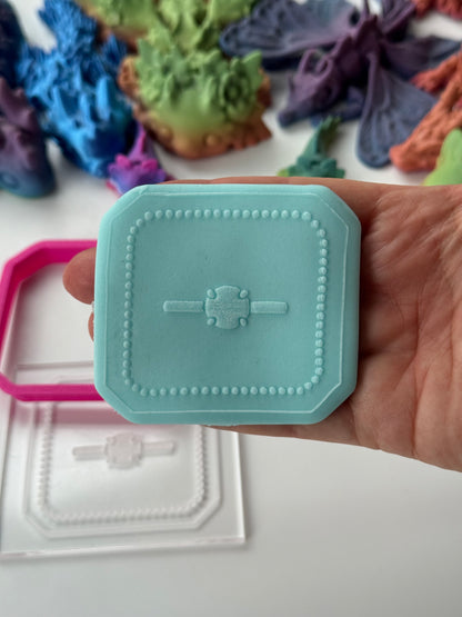 wedding ring box deboss + cutter