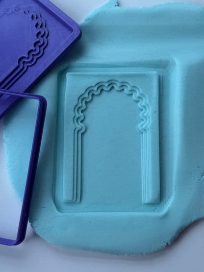 3D moroccan Door style 1 - deboss + matching cutter MS1036