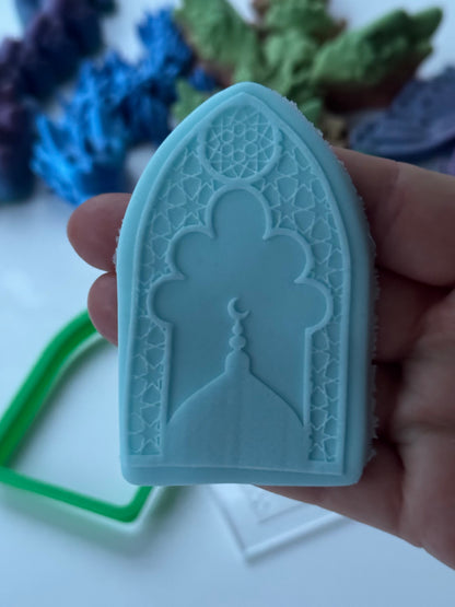 Eid / Ramadan mosque - muslim - deboss + matching cutter