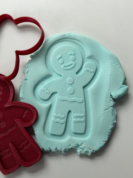 Gingy Gingerbread man - Christmas 3D Deboss & Matching Cookie Cutter