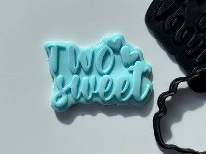 two sweet - 3d debossing and cutter - sweet
