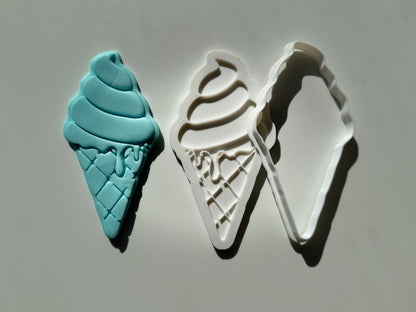 ice cream - 3d debossing and cutter - sweet
