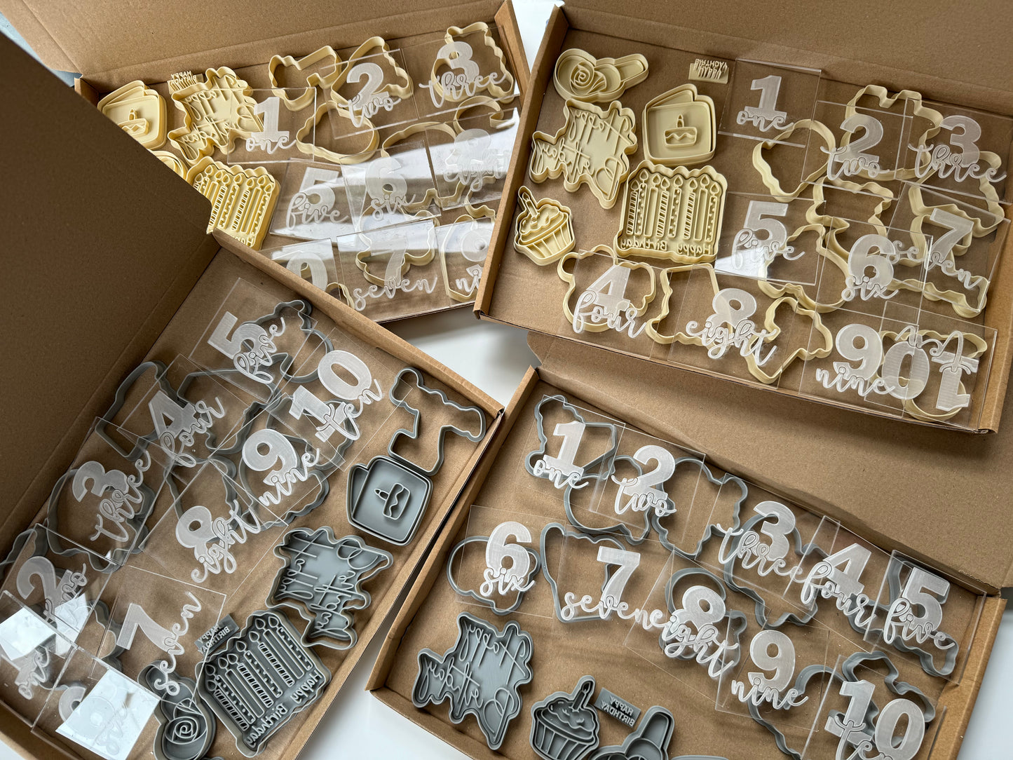 Surprise BIRTHDAY/NUMBERS - NO SUBS box - as per image deboss, cutters, stamps