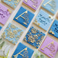 Floral letters Alphabet- Debossing - pop out