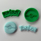 Pokemon logo and pokeball cutter + stamp MS1098