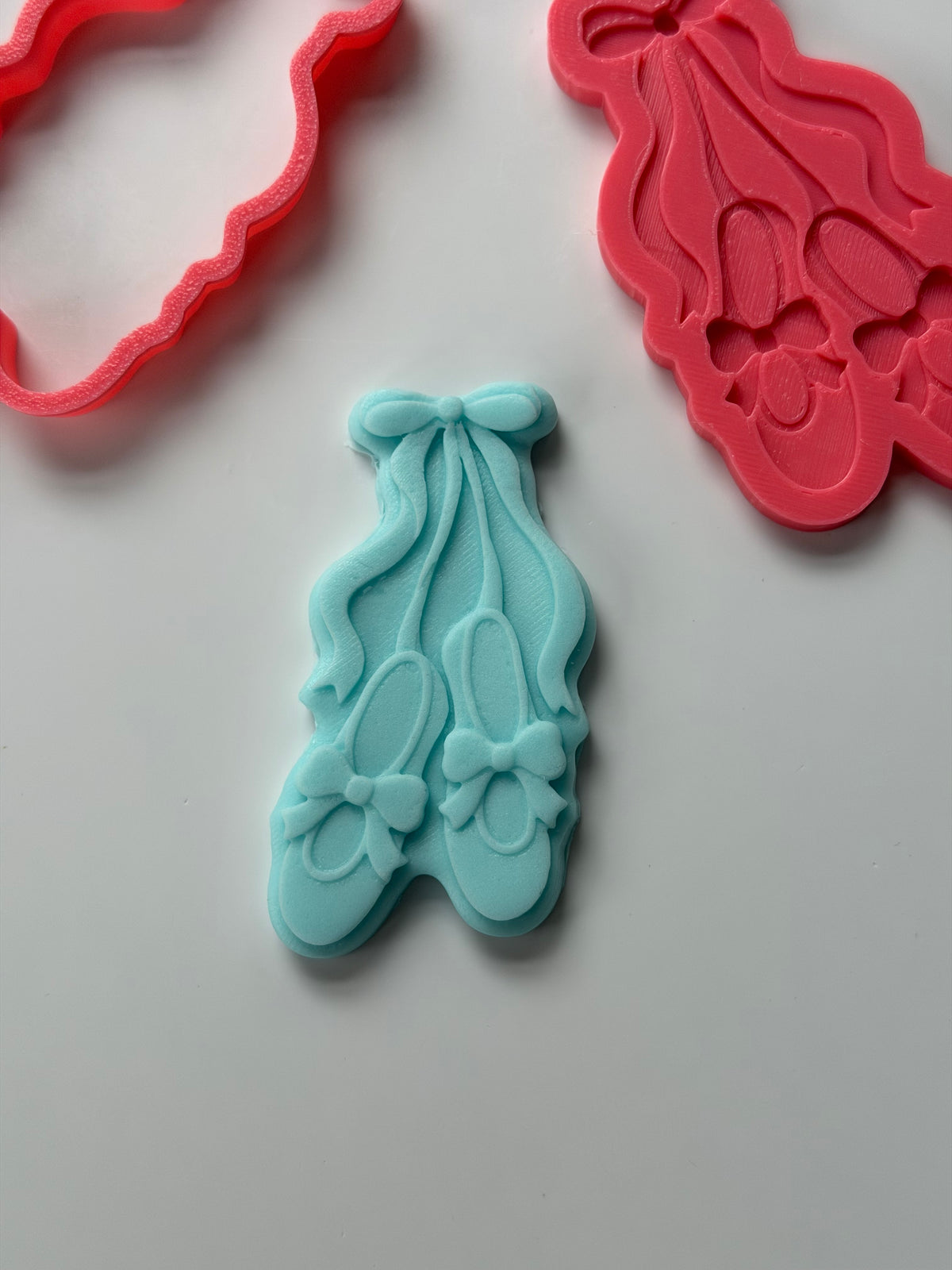Ballet Shoes & Bows ballerina 3D Deboss & Matching Cutter