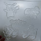 Pokemon Monsters Chocolate Mould – 5 Designs