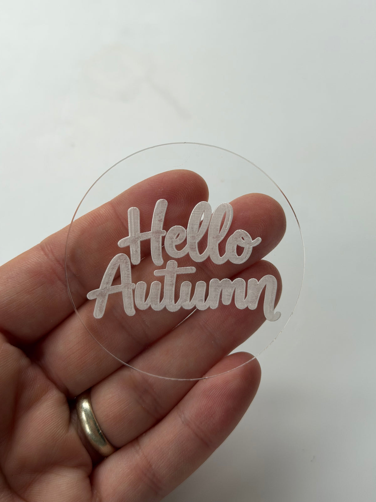 Hello Autumn Mini Acrylic Deboss