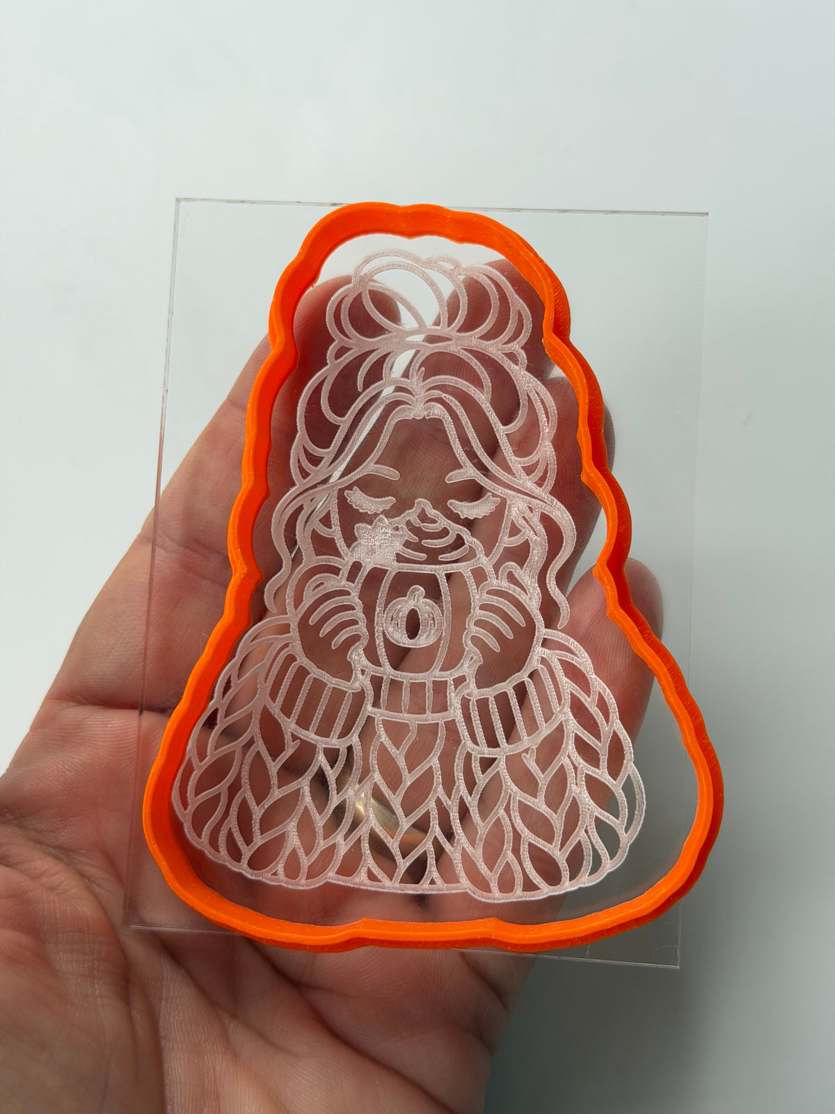 Cosy Pumpkin Spice Girl Deboss & Matching Cutter