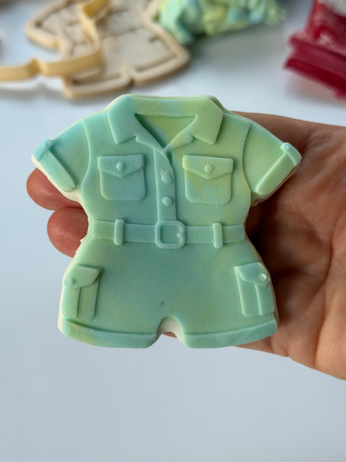 Jungle Safari Explorer Outfit 3D Deboss & Matching Cutter