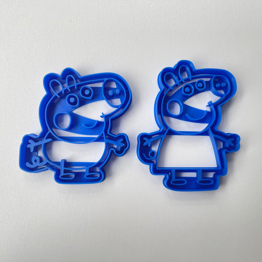 Peppa pig and George Uk Seller Plastic Biscuit Cookie Cutter Fondant Cake Decorating