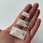 Happy Birthday curved Embossing - stamp - set of 3 - M1109