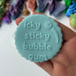 Mrs Rachael icky sticky bubble gum deboss
