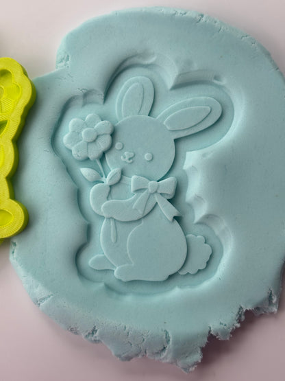 Easter 3d deboss and matching cutter rabbit - bunny