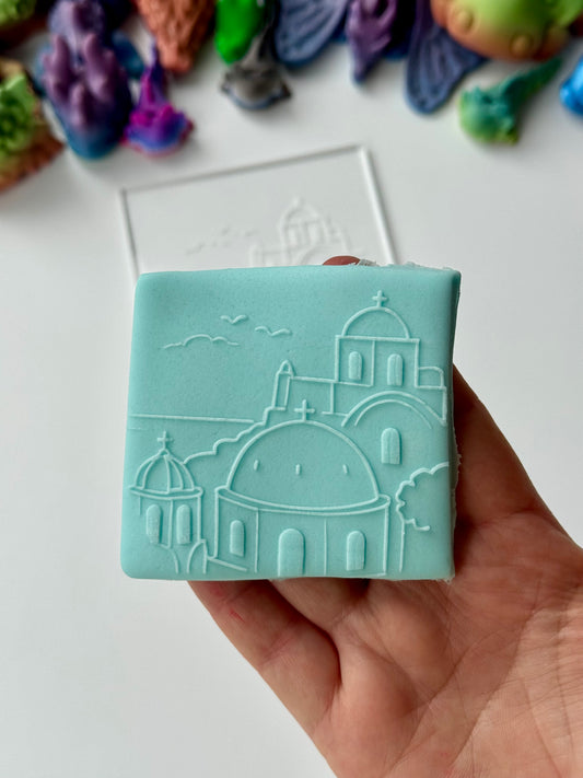 Santorini deboss
