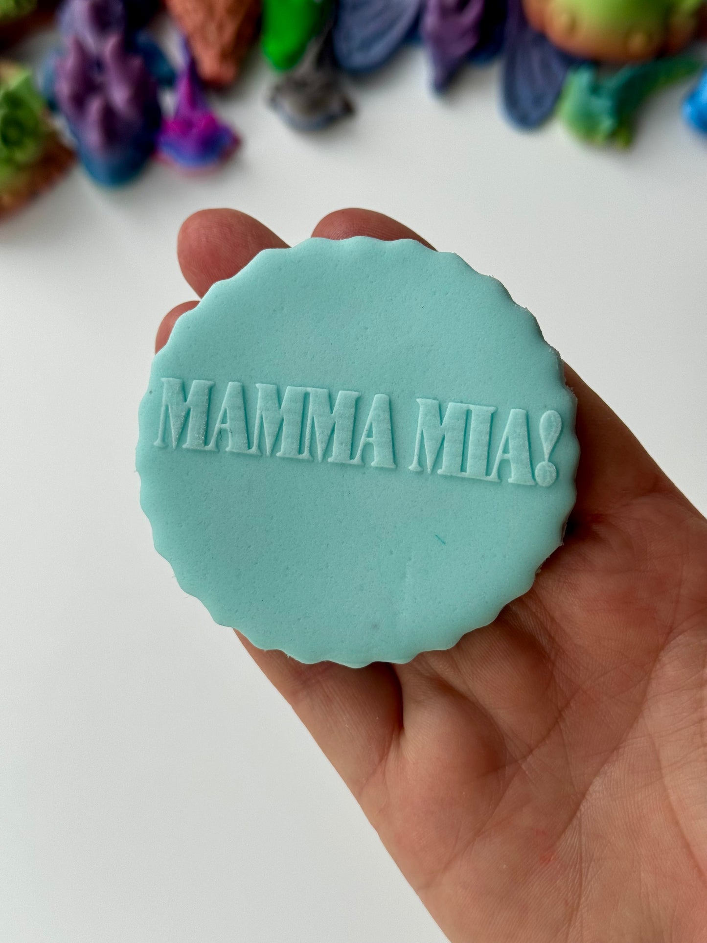 logo - mamma mia - PREPPY - RETRO- debossing