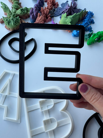 Plain letters Alphabet- cookie cutter