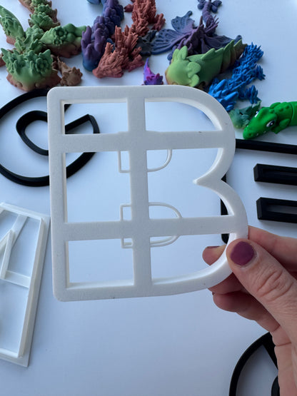 Plain letters Alphabet- cookie cutter