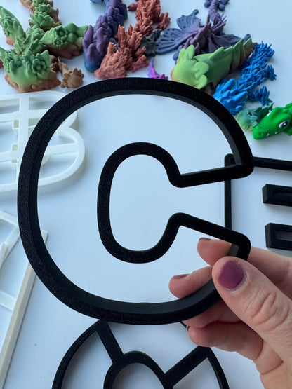 Plain letters Alphabet- cookie cutter