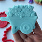 Easter 3d deboss and matching cutter wheelbarrow with flowers