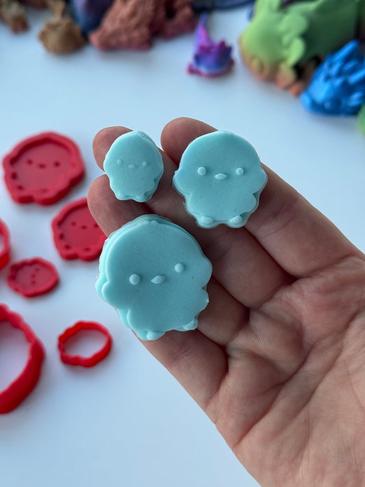 Easter 3d deboss and matching cutter chicks set of 3