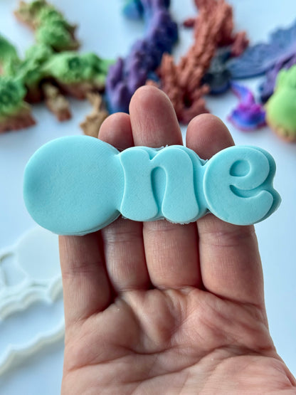 One cookie cutter and matching 3D deboss