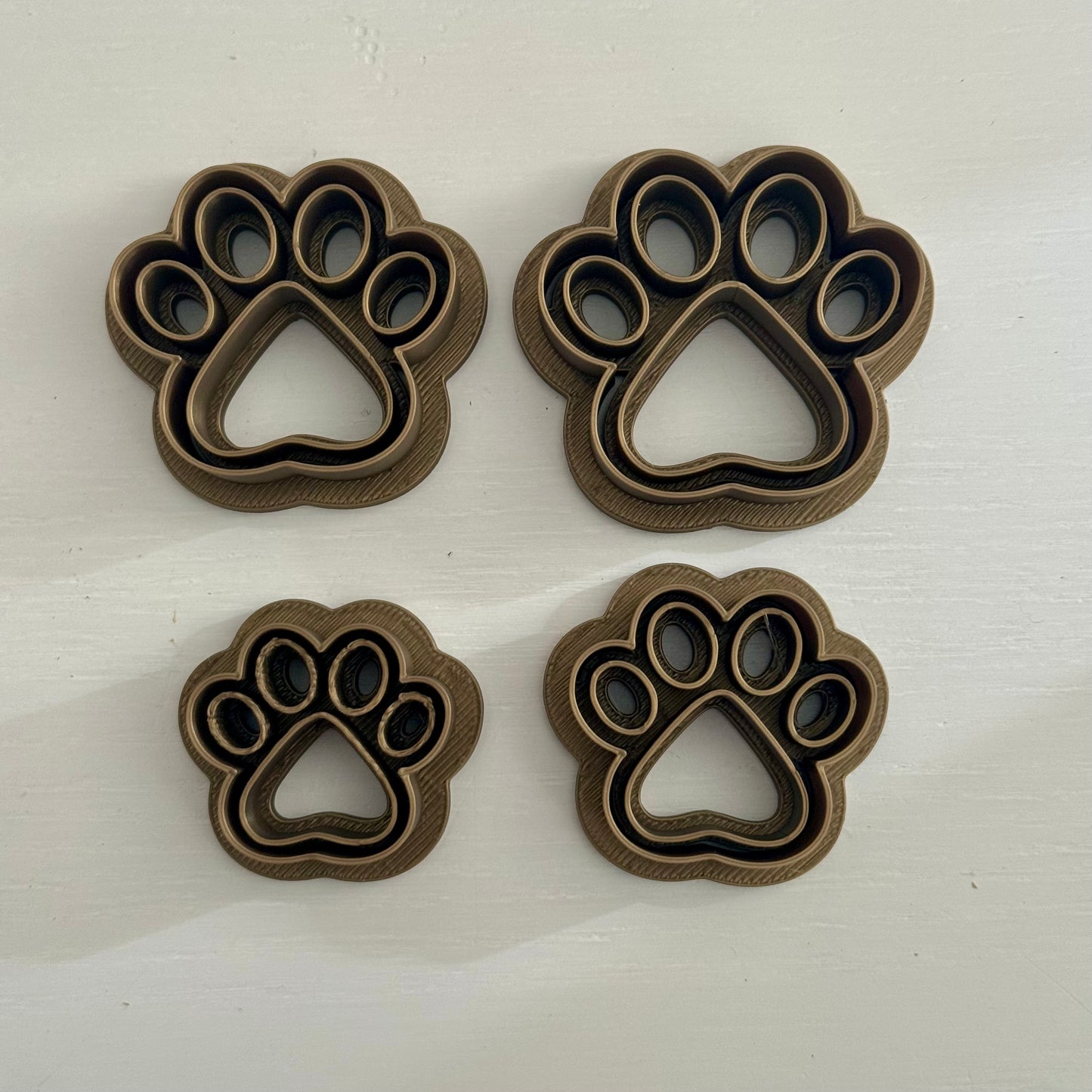 Paw print Cookie Cutter 4 size