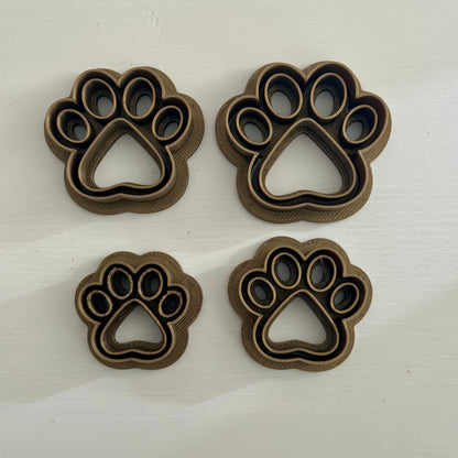 Paw print Cookie Cutter 4 size