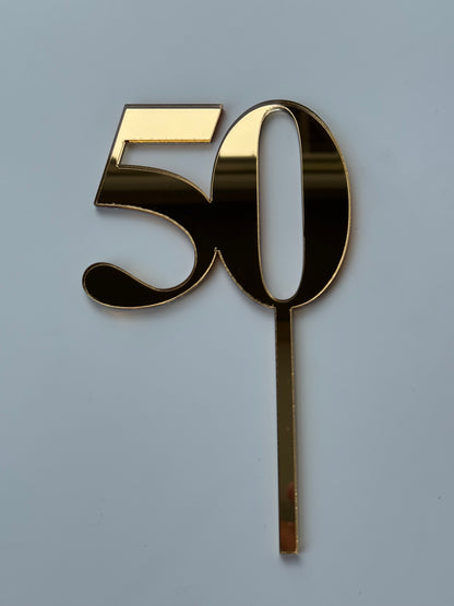 number cake topper or charm double digit