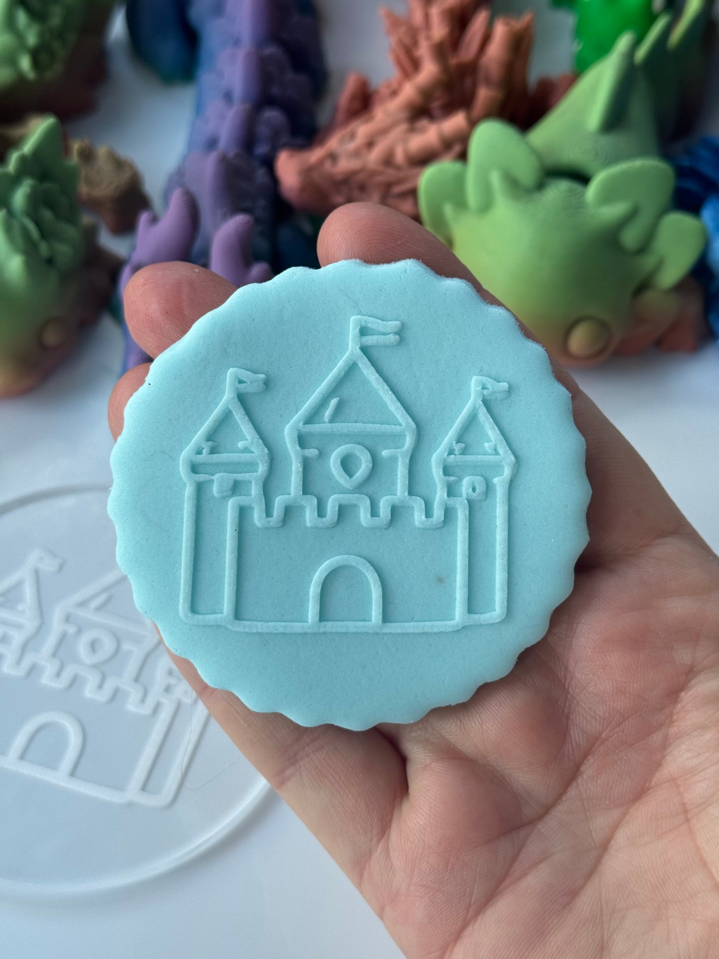 Princess castle deboss disc