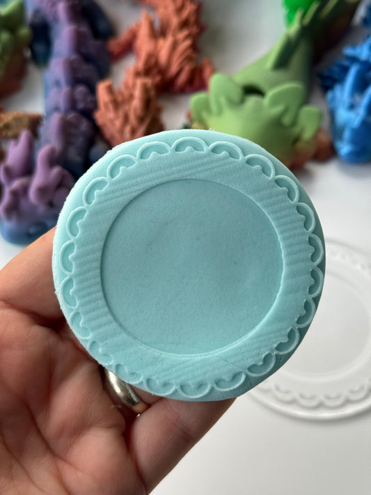 circle frame Deboss disc (style 3)