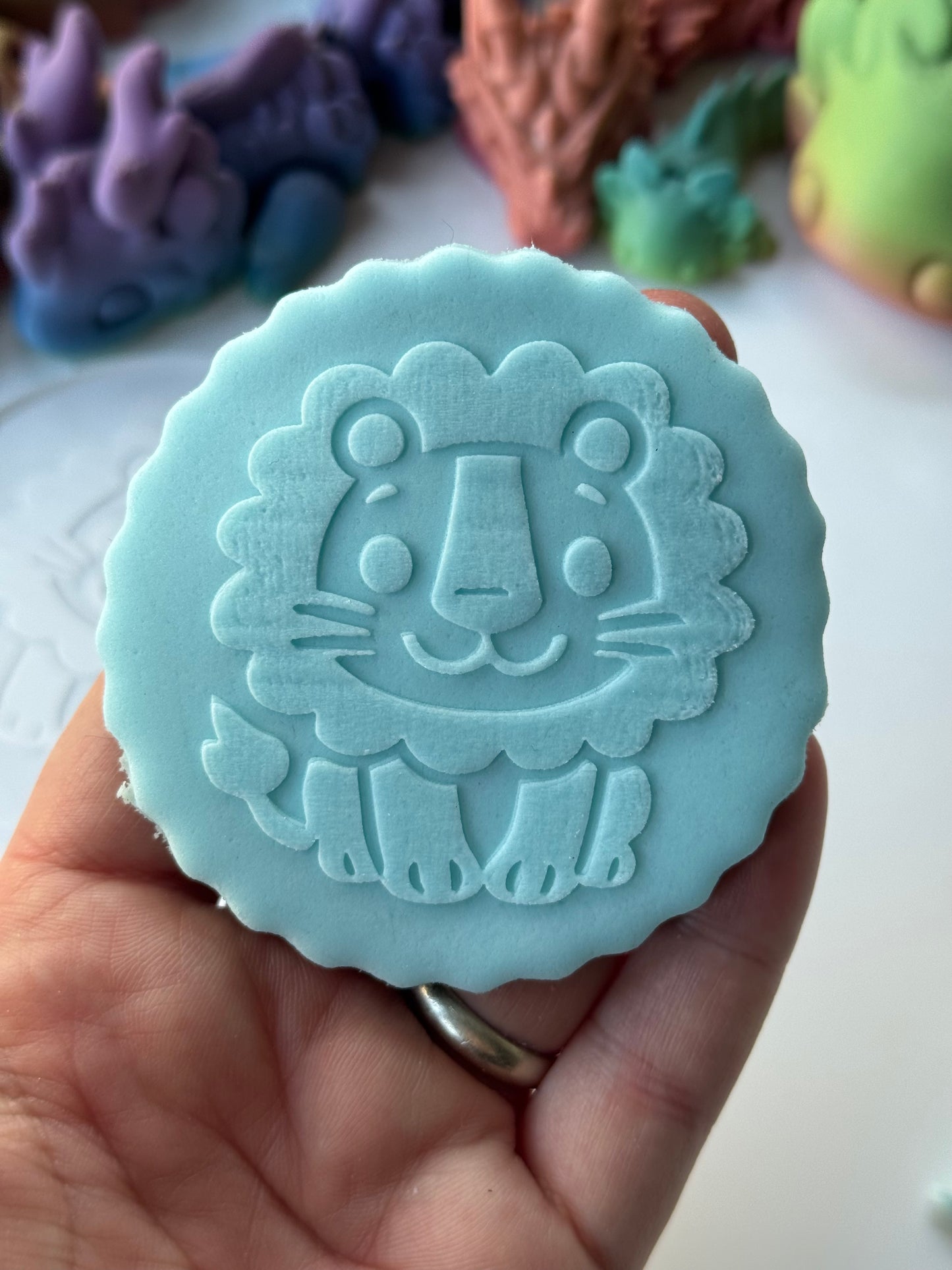 Jungle animal - Lion deboss disc