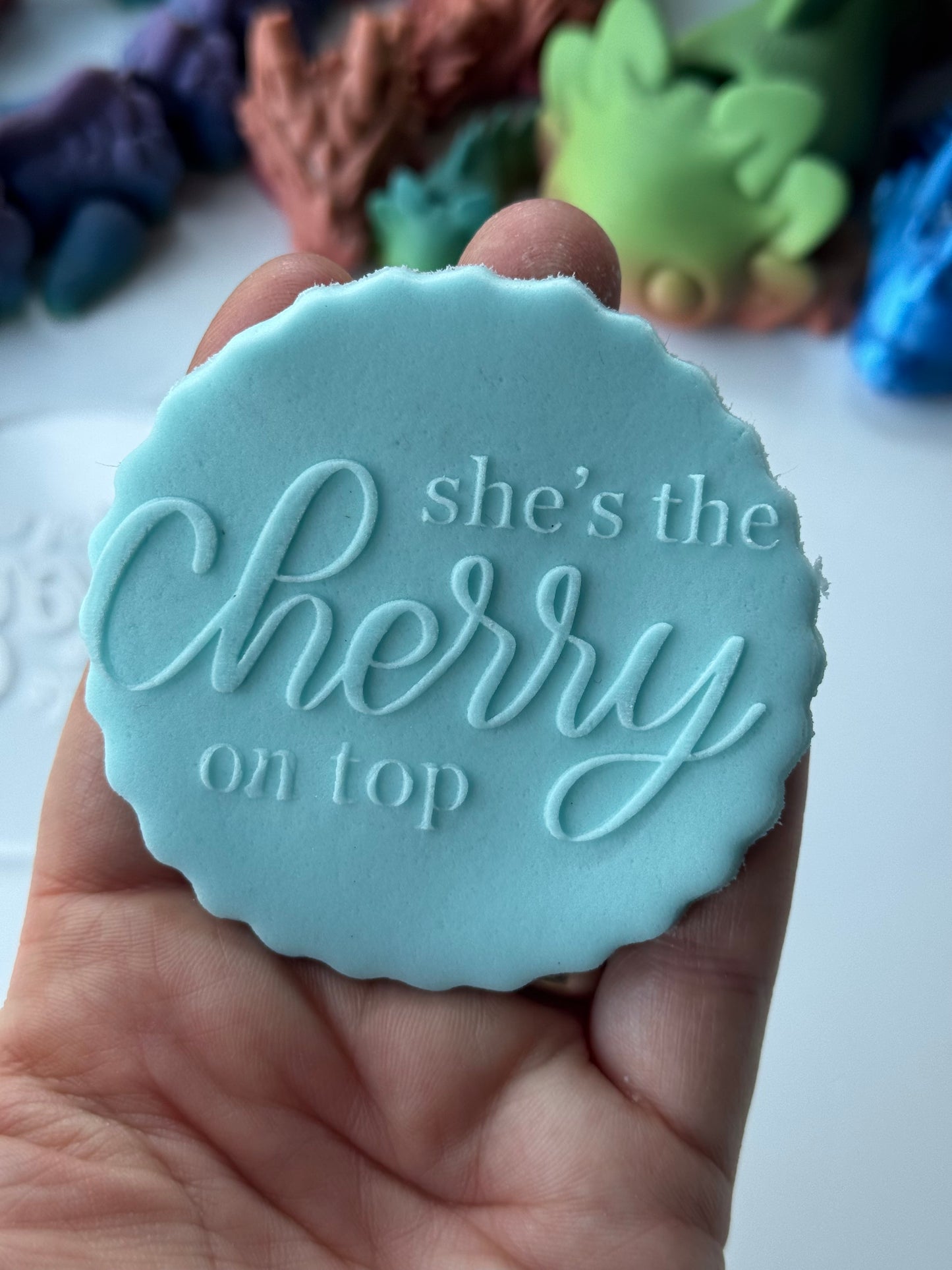 She’s the Cherry on Top deboss disc
