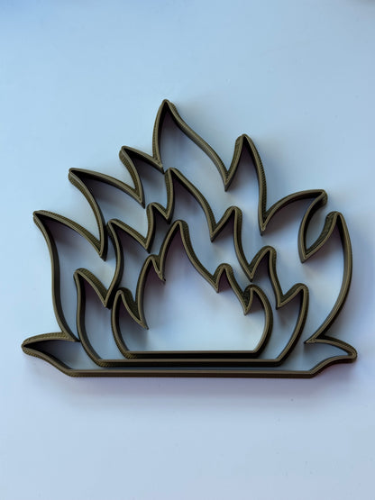 Fire / Flame Cookie cutter set of 3 - M1116