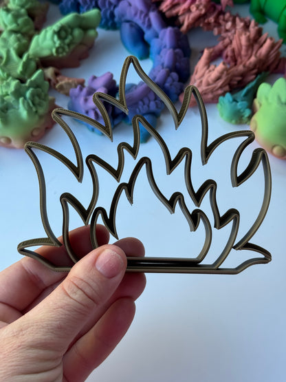 Fire / Flame Cookie cutter set of 3 - M1116
