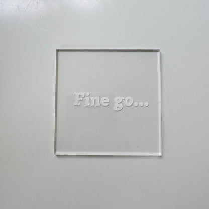 Leaving/retirement - Fine go.. deboss