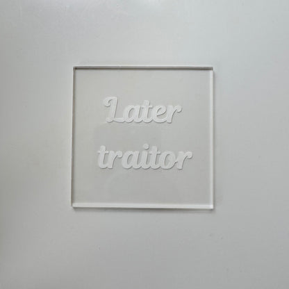 Leaving/retirement - Later traitor deboss