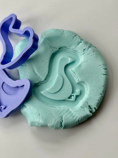 mini Silly Goose 3D deboss and matching cutter - style 3