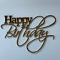 Gold mirror Happy Birthday charm